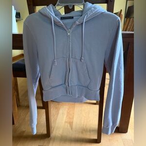 Brandy Melville Lavender Zip-Up Hoodie